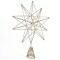 Ornativity Glitter Star Tree Topper - Christmas Sparkly Metal Wire Star Tree Top Ornament